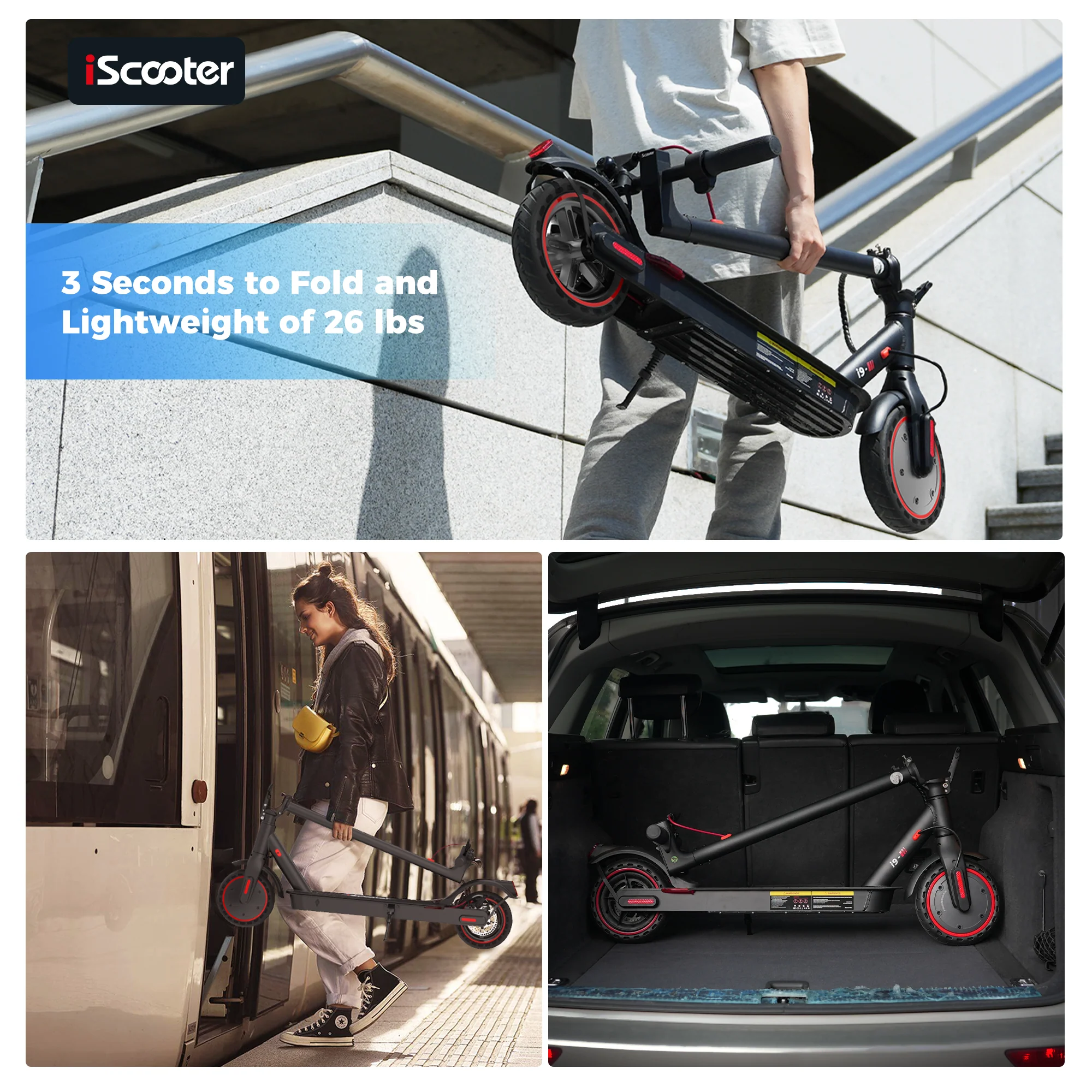 iScooter i9 Commuter Electric Scooter - Image 9