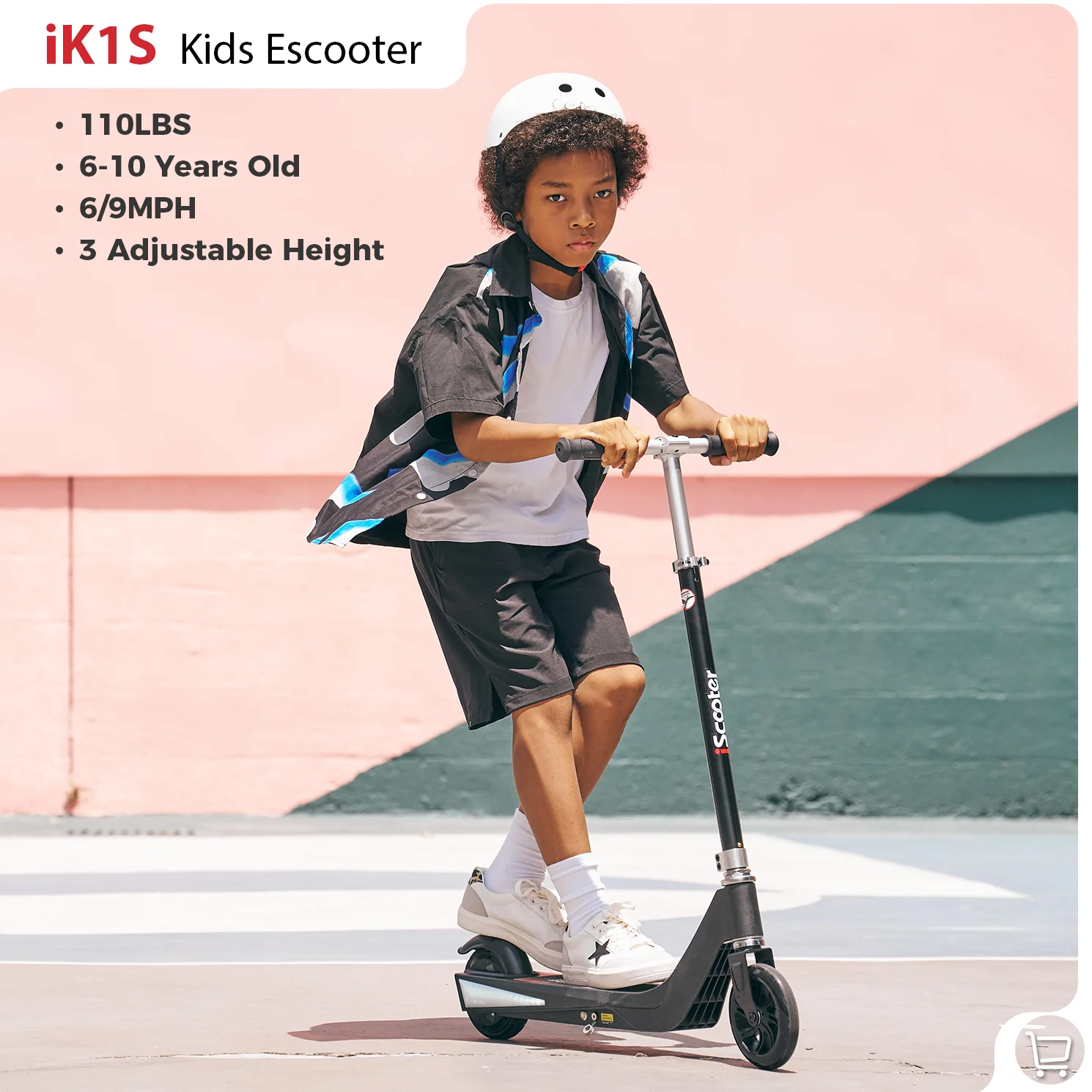 iScooter iK3Pro/iK1S Electric Scooter for Kids with Colorful Lights - Image 3