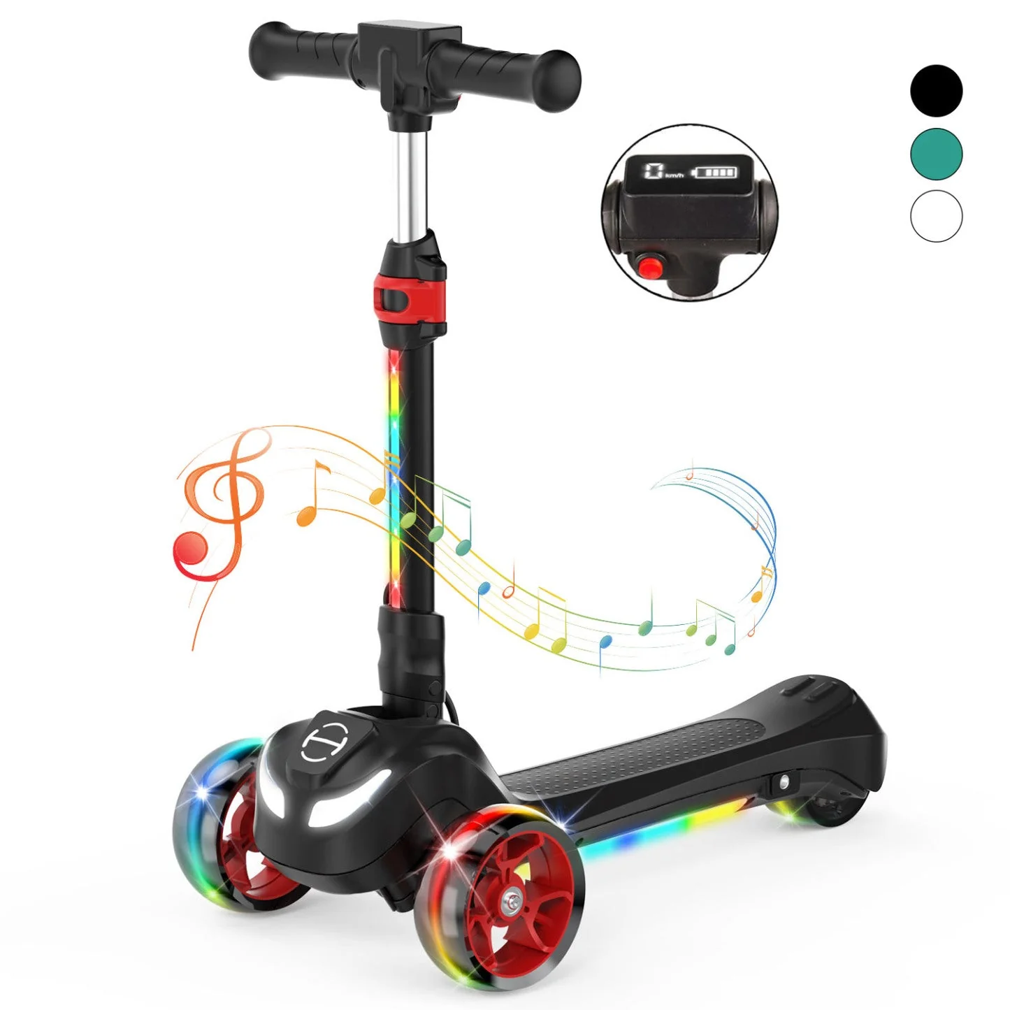 iScooter iK3Pro/iK1S Electric Scooter for Kids with Colorful Lights - Image 6