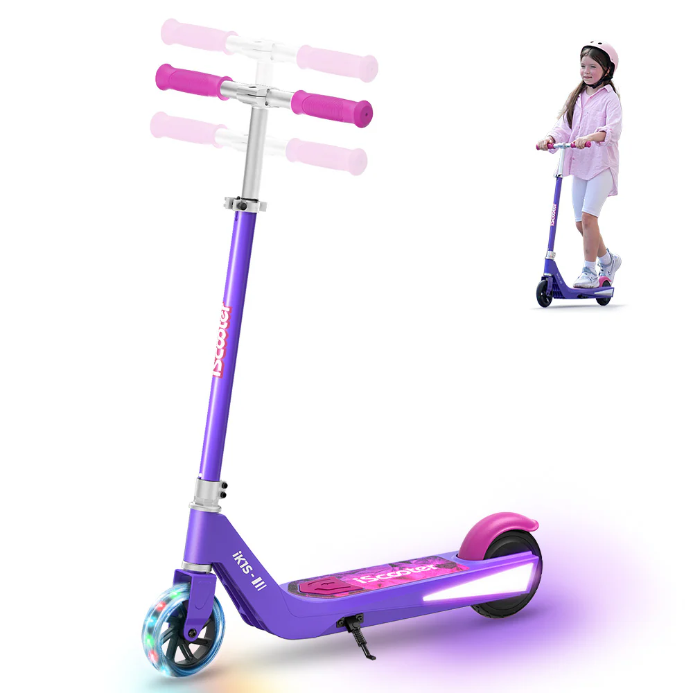 iScooter iK3Pro/iK1S Electric Scooter for Kids with Colorful Lights - Image 29