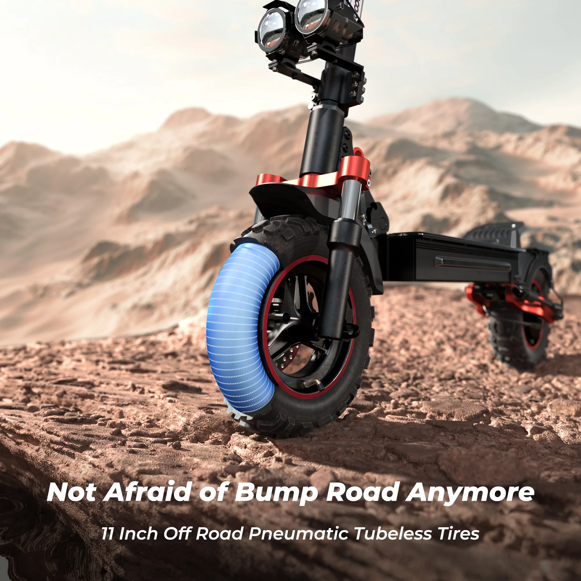 iScooter iX5 / iX5S 1000W Off Road Electric Scooter - Image 8