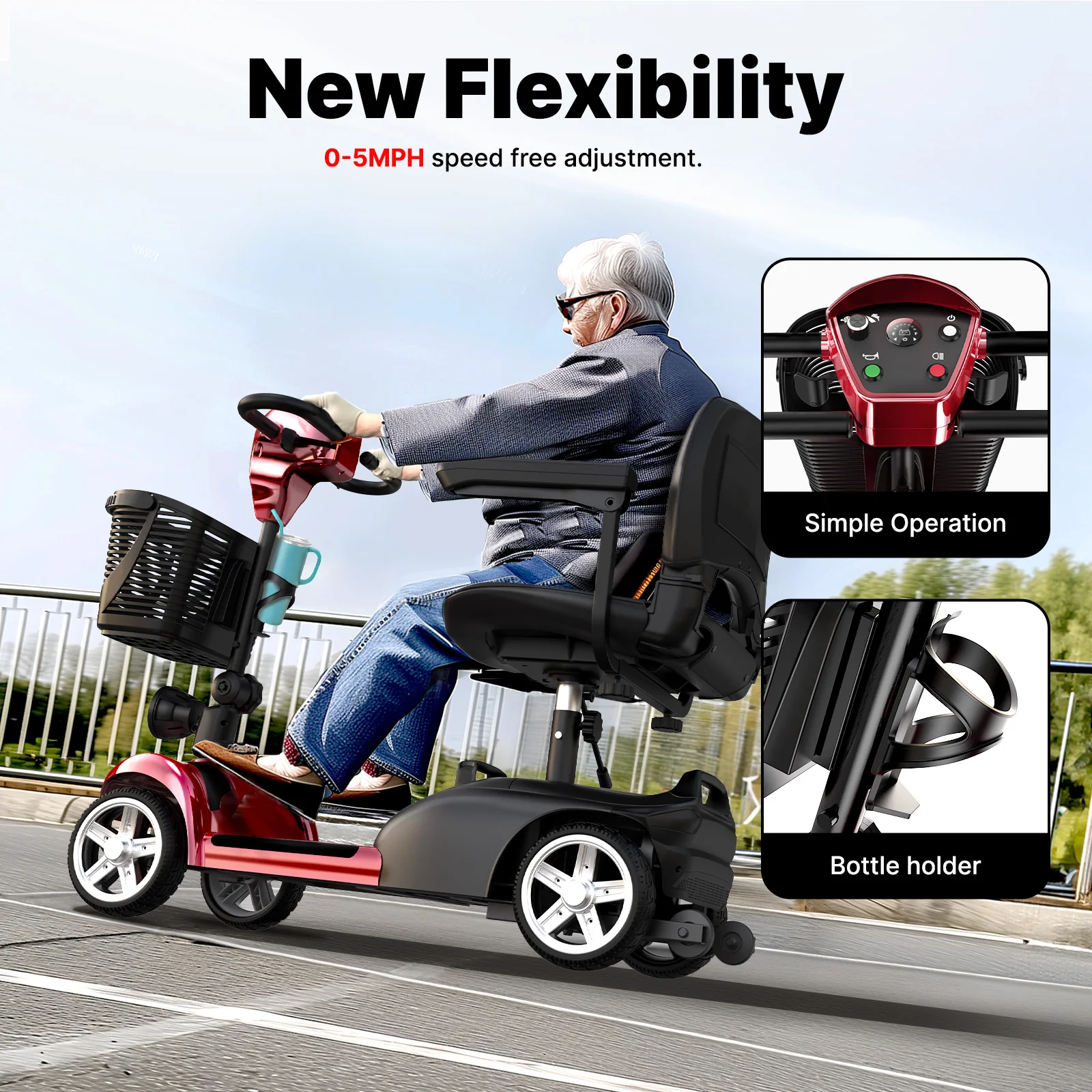 iScooter X02/X02Pro Mobility Scooter - Image 4