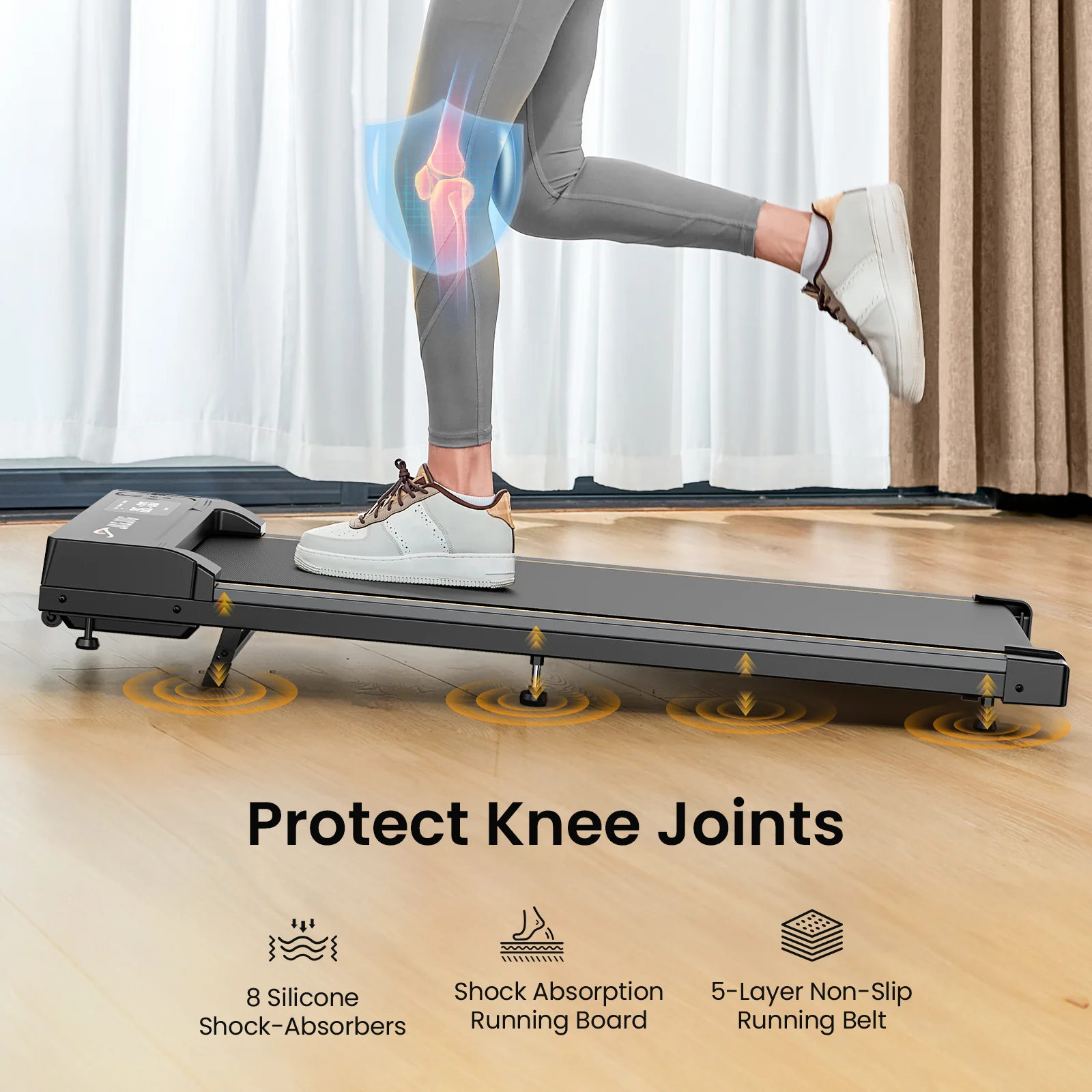 JT31 / JT51 Walking Pad Treadmill with Incline - Image 6