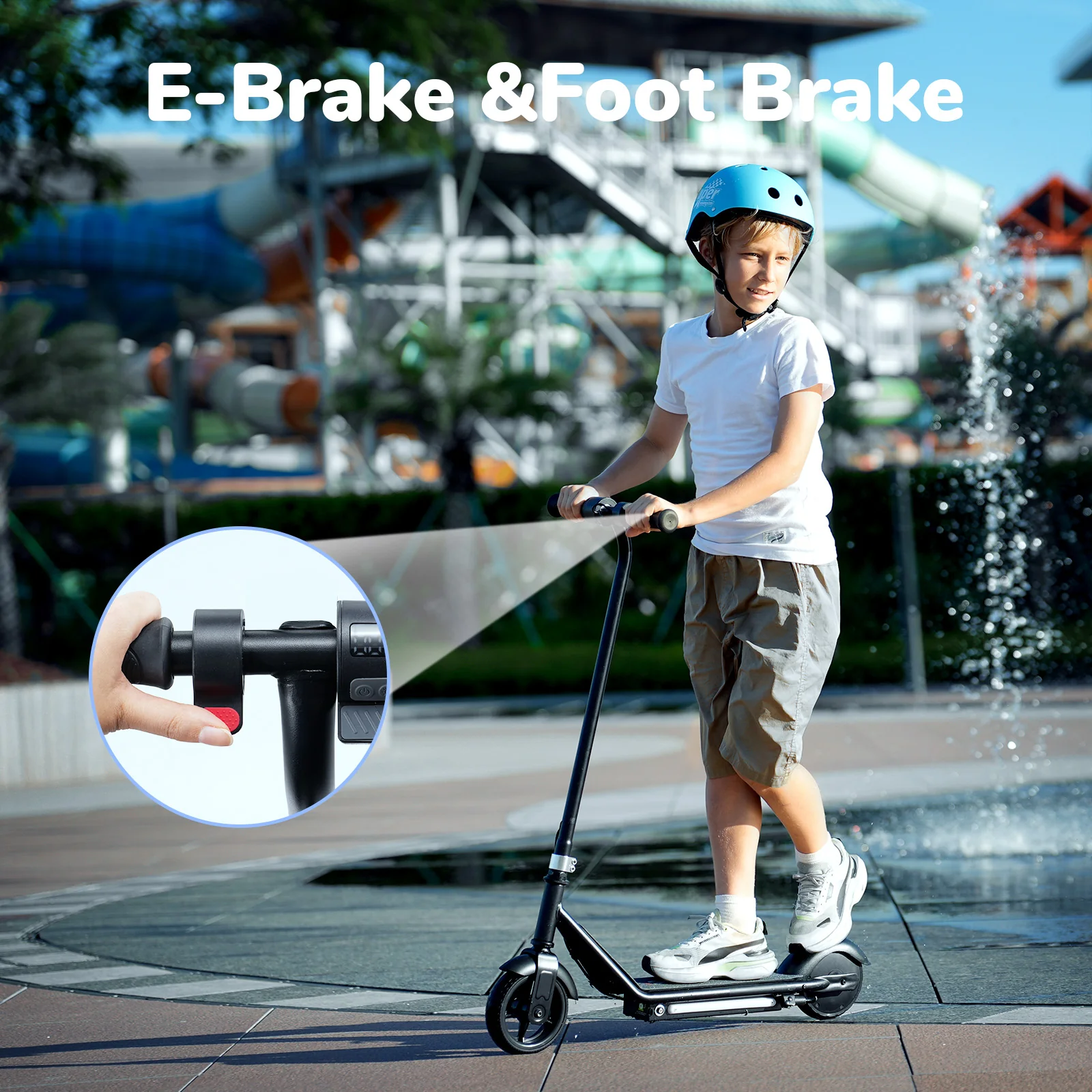iScooter iK3Pro/iK1S Electric Scooter for Kids with Colorful Lights - Image 17