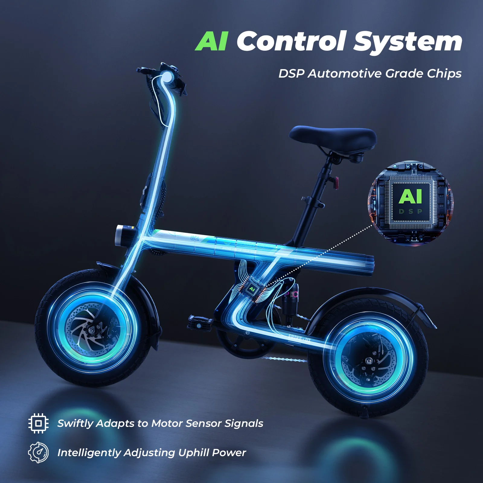 U1 Foldable Electric Bike 500W - Image 6