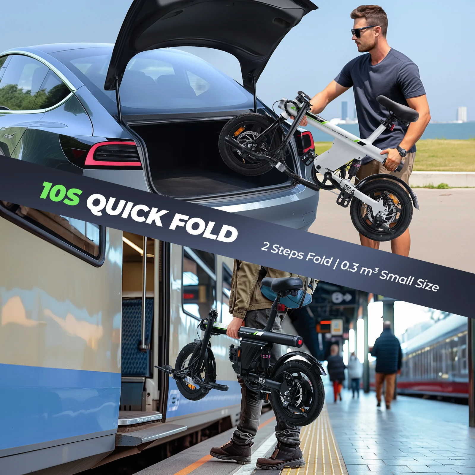 U1 Foldable Electric Bike 500W - Image 8