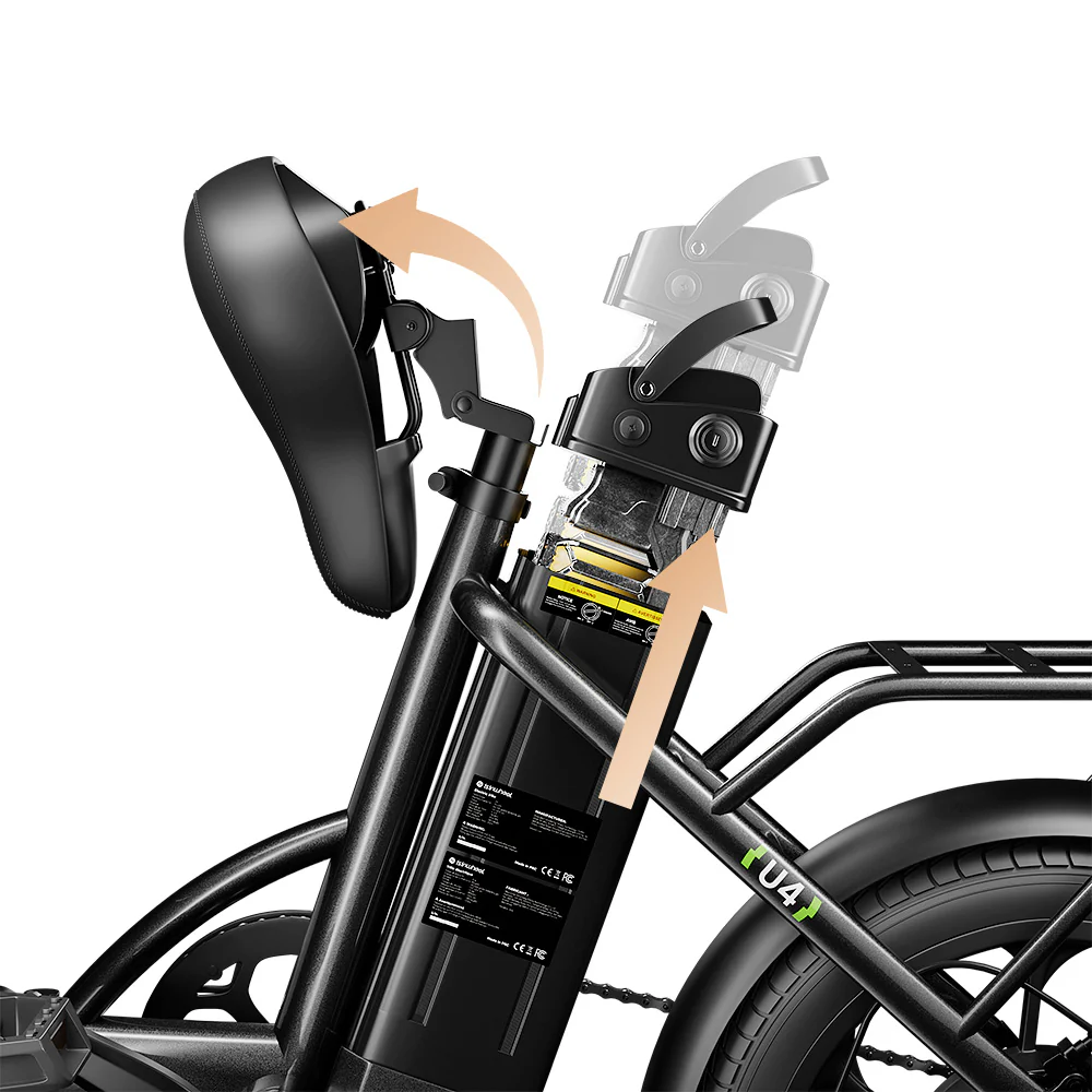U4 Low Step Through Foldable Electric Bike - Image 6