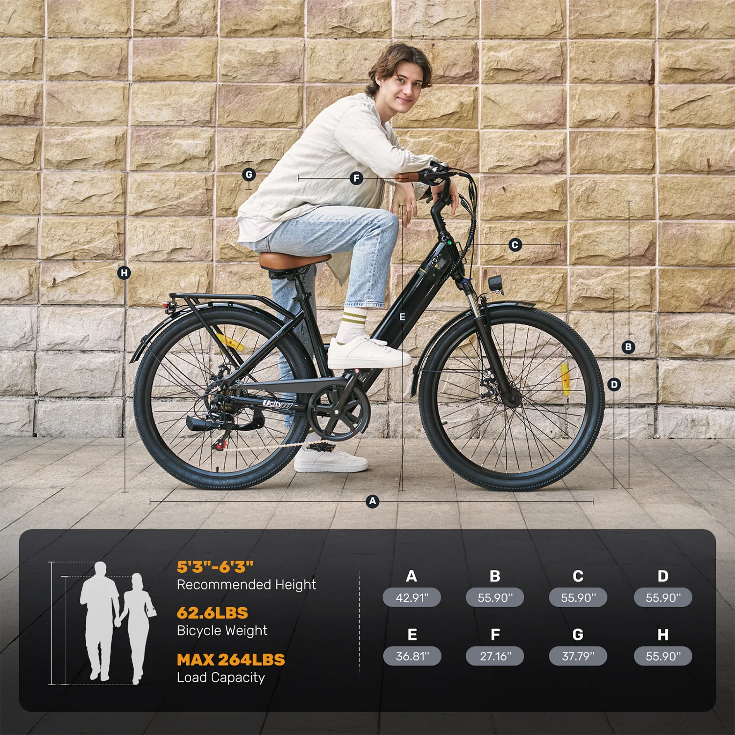 Ucity /  U2 Urban Commuter Electric Bike - Image 11